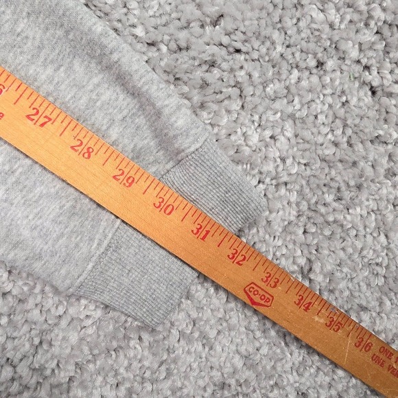 Fabletics Mens Sweater XL Gray Go To Crew Pullover Long Sleeve Spellout - Picture 9 of 10